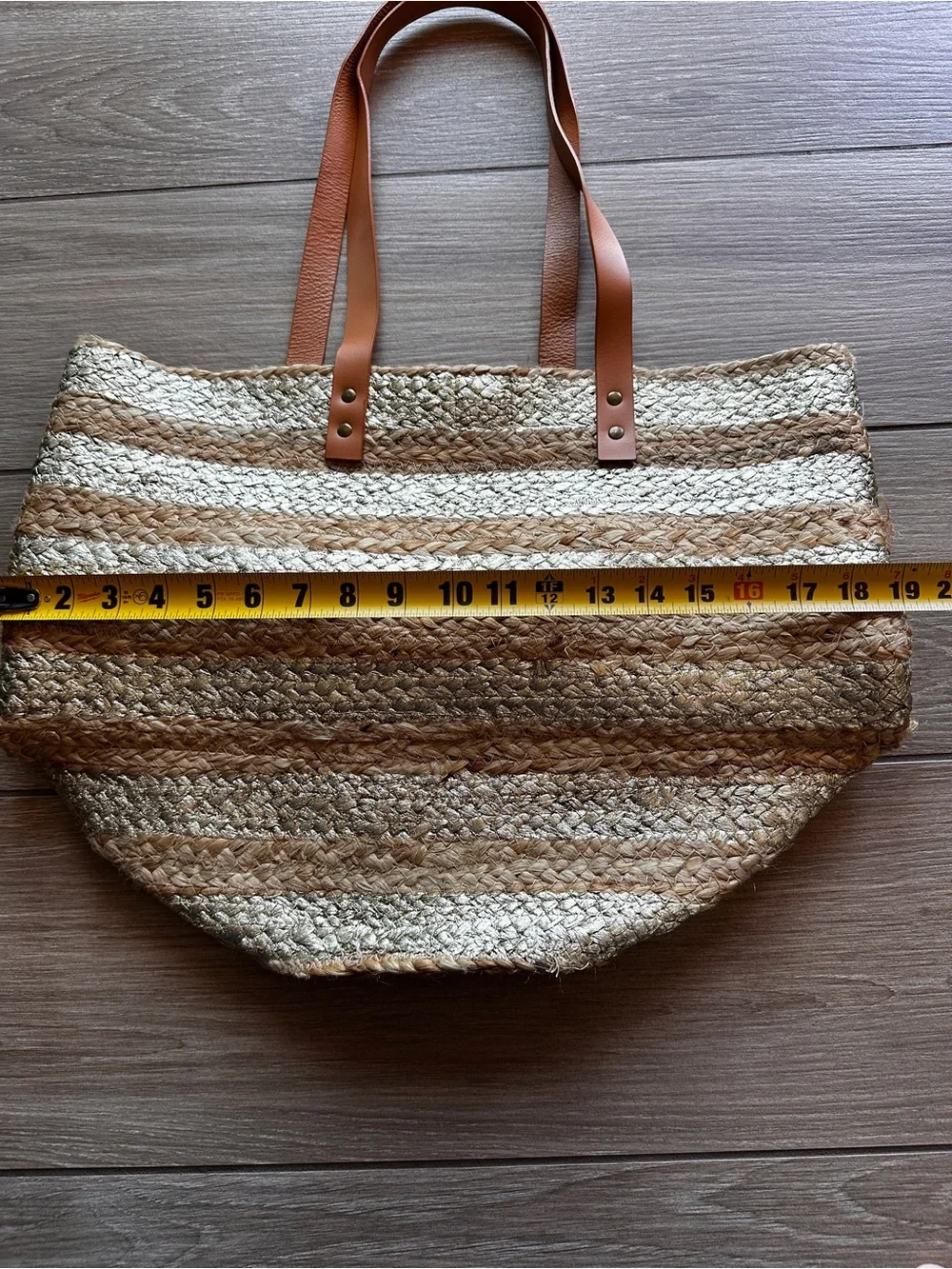 NEW JUTE TOTE BAG NATURAL WOVEN BAG